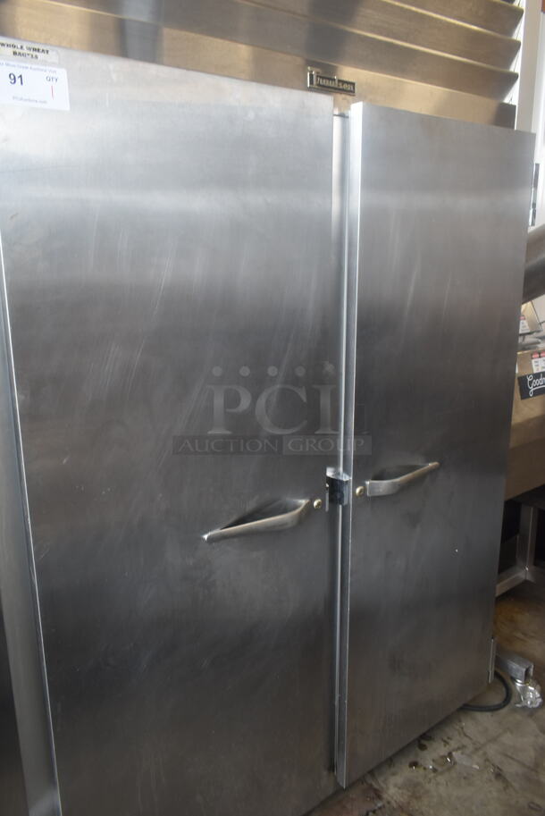 Traulsen G20010 Stainless Steel Commercial 2 Door Reach In Cooler. 115 Volts, 1 Phase. Tested and Working! - Image 3 of 9