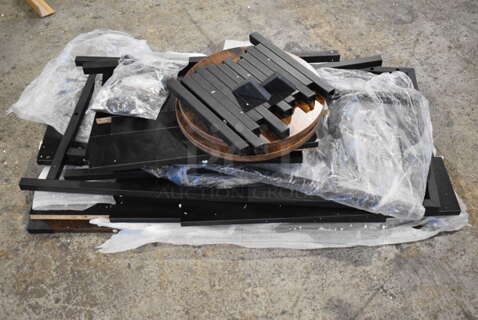 BRAND NEW SCRATCH AND DENT! Black Metal Pieces