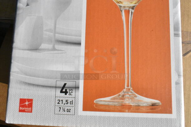 11 BRAND NEW! Boxes Including Bormioli Rocco Spazio Flute Glasses. 11 Times Your Bid!  - Image 4 of 6