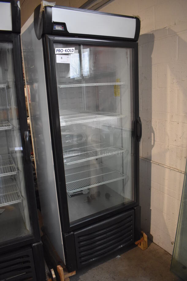 BRAND NEW! Pro-Kold CV16-ULH Metal Commercial Single Door Reach In Freezer Merchandiser w/ Poly Coated Racks. 120 Volts, 1 Phase. 30x28x79. Tested and Working! - Image 1 of 5