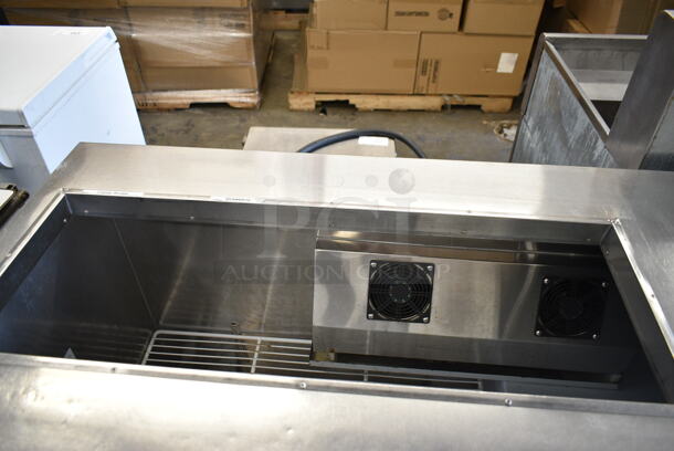 Cooltech CUST-60BM Stainless Steel Commercial Prep Table on Commercial Casters. 120 Volts, 1 Phase. Tested and Working! - Image 3 of 7
