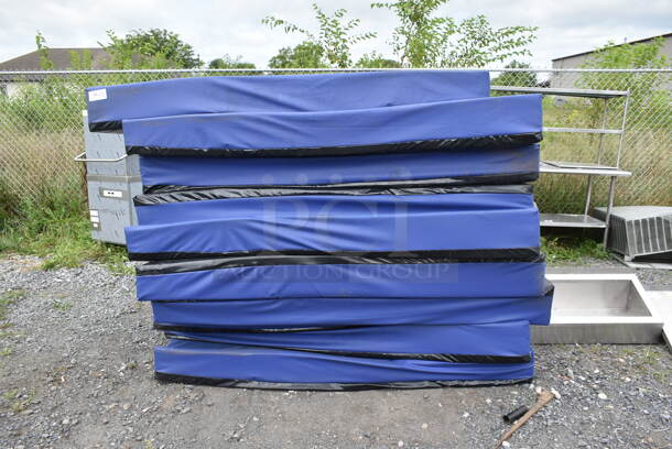 9 Blue Cushioned Mats. 3 Times Your Bid! - Image 1 of 4