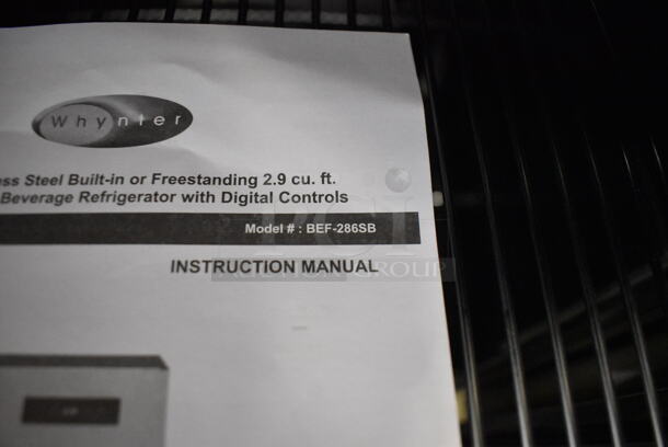 BRAND NEW! Whynter BEF-286SB Stainless Steel Beverage Cooler. 115 Volts, 1 Phase. 15x24x34. Tested and Working! - Image 7 of 8