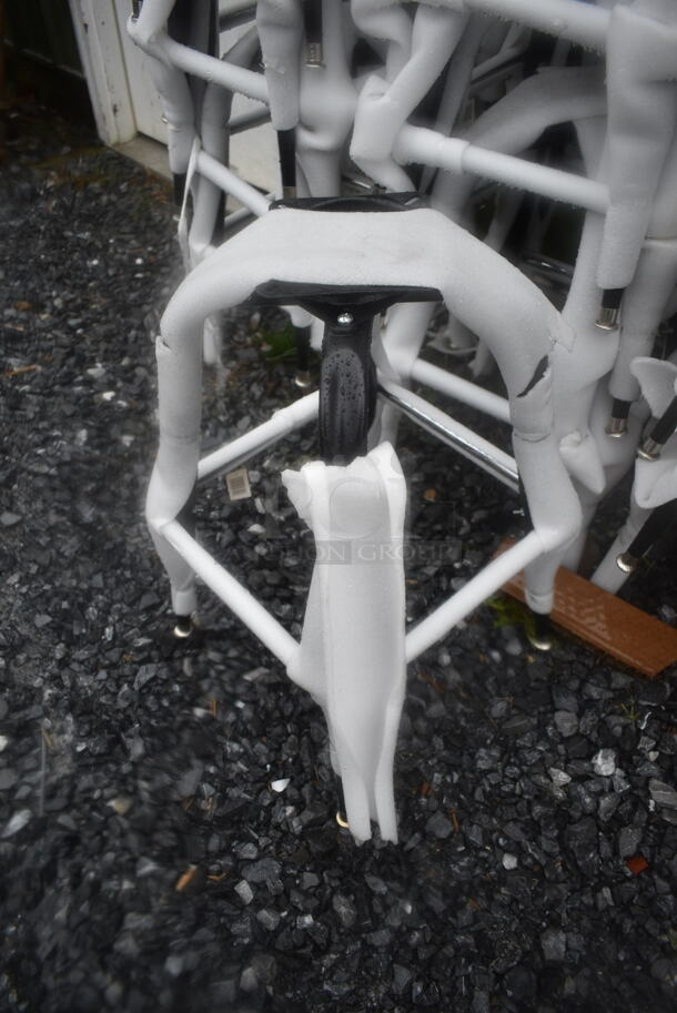 22 BRAND NEW SCRATCH AND DENT! Lancaster Table & Seating 164BBUCK19FR Black Metal Bucket Barstool Frame. 22 Times Your Bid! - Image 4 of 4