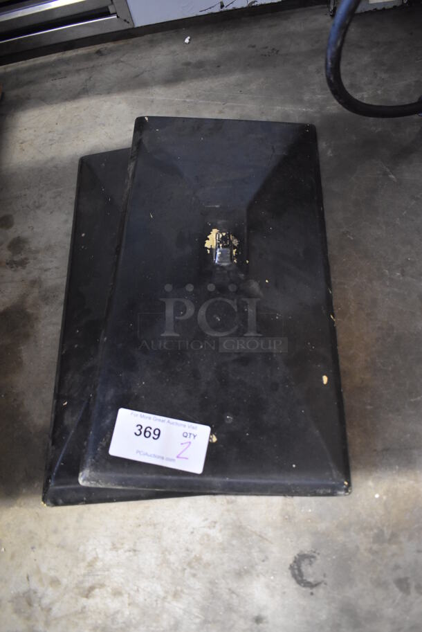 2 Black Poly Lids for Ice Cream Machine. 12x23x3. 2 Times Your Bid! - Image 3 of 4