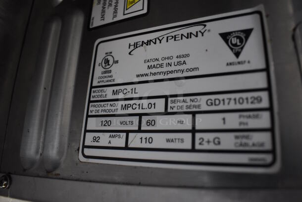 Henny Penny MPC-1L Stainless Steel Commercial Countertop Modular Warming Drawer. 120 Volts, 1 Phase. 7x17x8. Tested and Working! - Image 5 of 5