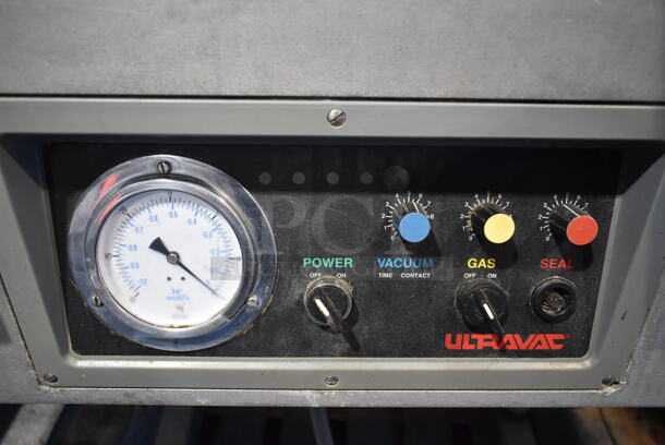 UltraVac Metal Commercial Floor Style Double Chamber Vacuum Sealer. 240 Volts, 3 Phase.  - Image 6 of 12