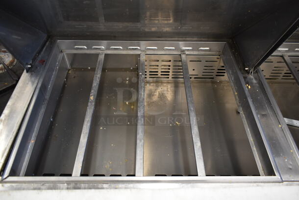 Turbo Air MST-60-24 Stainless Steel Commercial Sandwich Salad Prep Table Bain Marie Mega Top on Commercial Casters. 115 Volts, 1 Phase. Tested and Working! - Image 4 of 9