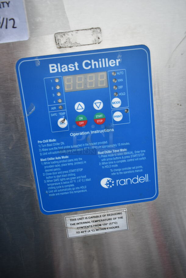 Randell BC-18 Stainless Steel Commercial Blast Chiller. 115/230 Volts, 1 Phase. - Image 5 of 8