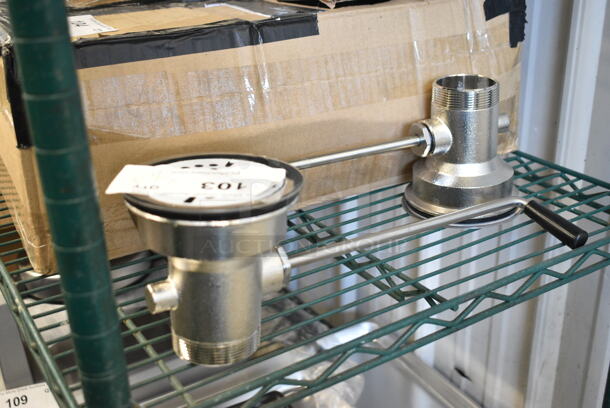 2 BRAND NEW SCRATCH AND DENT! Stainless Steel Sink Drains. 2 Times Your Bid!  - Image 3 of 3