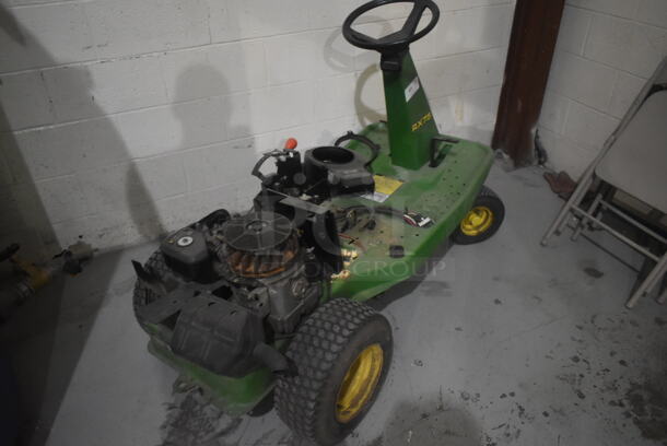 John Deere RX75 Green Metal Riding Lawn Mower. For Parts. BUYER MUST REMOVE. - Image 2 of 7