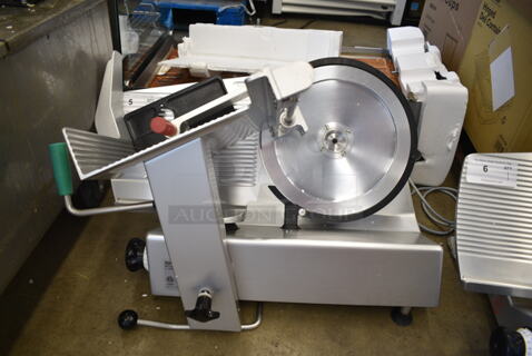 2019 Bizerba GSP H Stainless Steel Commercial Countertop Meat Slicer. 120 Volts, 1 Phase. Tested and Working!