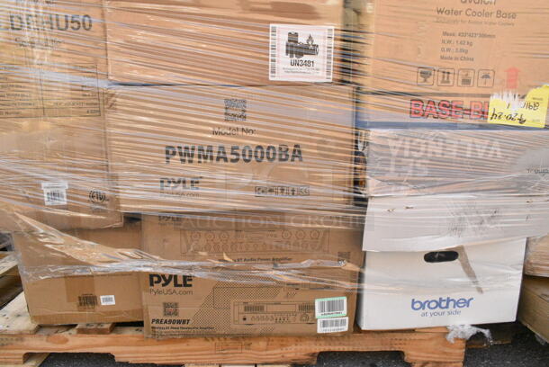 20 IN ORIGINAL BOX! Items Including PWMA1090UI Pyle Wireless & Portable PA Speaker System, PBKSP22 Pyle HiFi Desktop Bookshelf Speakers Pair 300 Watt Powered Bluetooth Compatible Active Passive Book Shelf Speakers, Pyle PPHP1049KT Active Passive Bluetooth PA Dual Loudspeaker Sound system Kit & Microphones, SLDEHU50 SereneLife Compact Dehumidifier, PWMA5000BA Pyle Wireless BT Home Theater Preamplifier. 20 Times Your Bid!  - Image 8 of 8