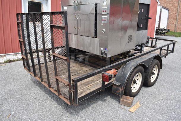 Bye-Rite Trailers Metal Flat Top Open Trailer w/ Rear Lowering Ramp. Does Not Have Title. Oven Will Be Removed From The Trailer Unless The Same Bidder Wins Both Lots 4 and 5.  - Image 8 of 12