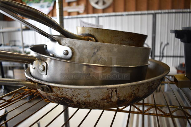 4 Various Metal Skillets. Includes 14.5x7.5x5. 4 Times Your Bid! - Image 3 of 3