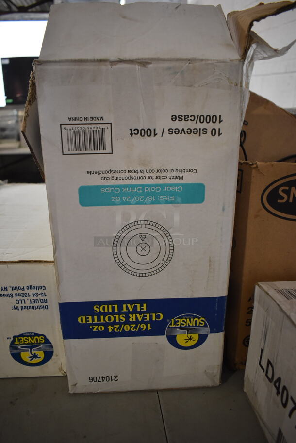 ALL ONE MONEY! Lot of Various Items on Tabletop Including Plastic Lids and Napkins - Image 6 of 12