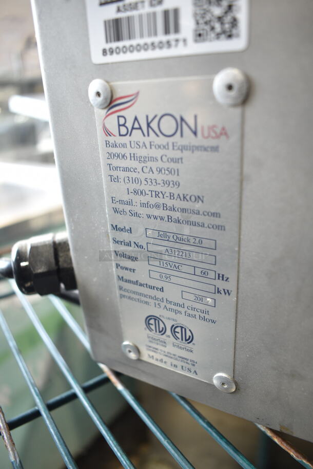 Bakon Jelly Quick 2.0 Stainless Steel Commercial Countertop Glaze Spraying Machine. 115 Volts, 1 Phase.  - Image 5 of 5