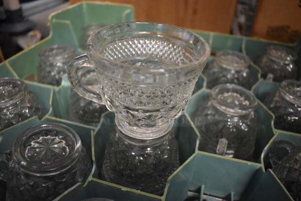ALL ONE MONEY! Lot of 9 Caddies of Various Glasses Including Ceramic Mugs and Glass Stemware - Image 12 of 12
