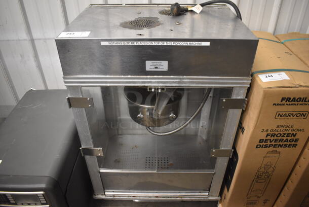 Gold Medal Model 2001ST Metal Commercial Countertop Popcorn Machine Merchandiser. 120 Volts, 1 Phase. 27x21x40. Cannot Test Due To Plug Style - Image 1 of 6