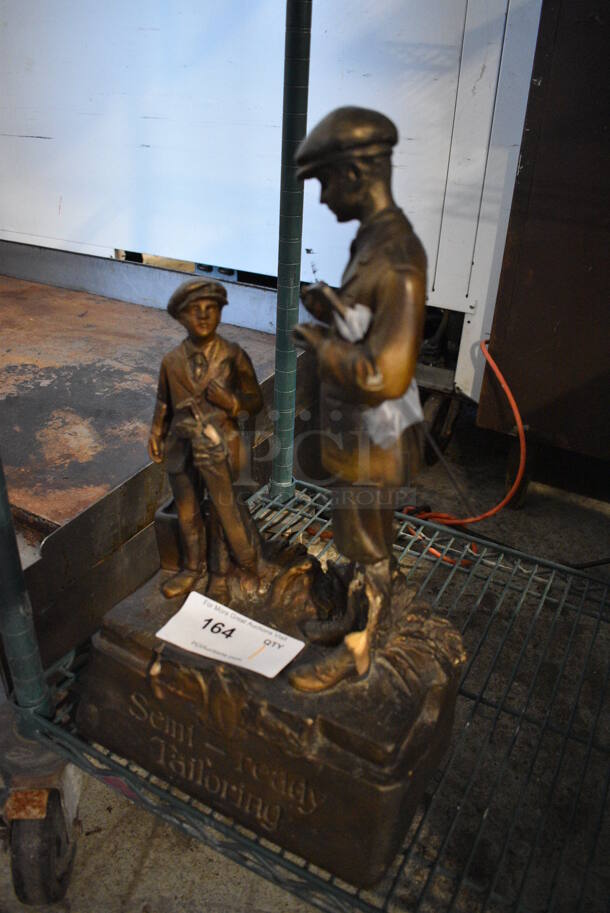 Plaster Statue of Semi Ready Tailoring. 10.5x6x19 - Image 2 of 4