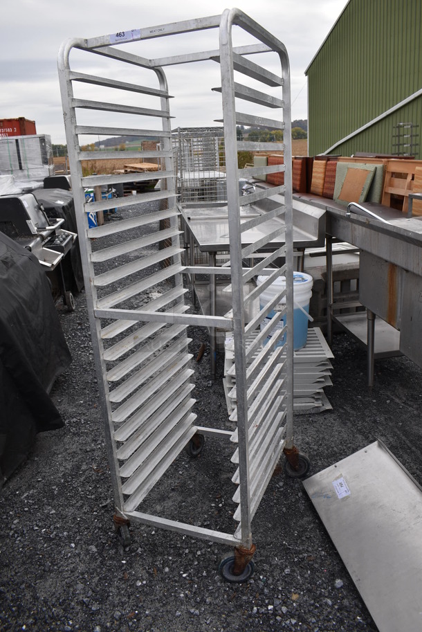 Metal Commercial Pan Transport Rack on Commercial Casters. 21x27x70 - Image 2 of 4