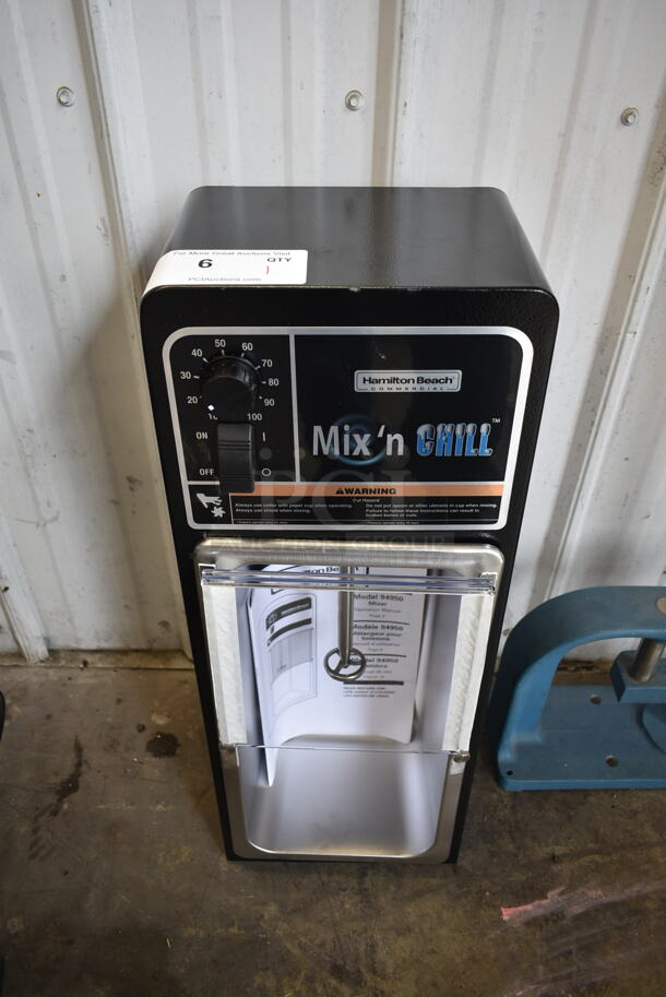 BRAND NEW SCRATCH AND DENT! Hamilton Beach 94950 Metal Commercial Countertop Mix 'N Chill Drink Mixer. 120 Volts, 1 Phase. Tested and Working! - Image 1 of 7
