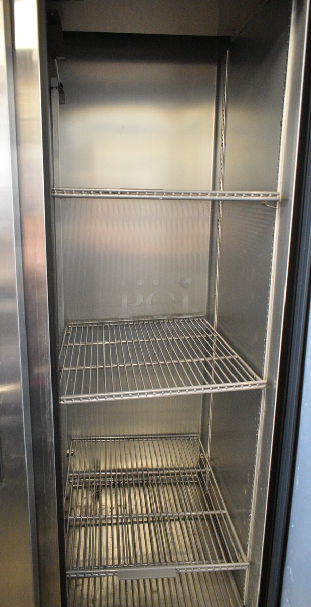 2023 True T-35-HC Stainless Steel Commercial 2 Door Reach In Cooler w/ Poly Coated Racks on Commercial Casters. 115 Volts, 1 Phase. Tested and Working! - Image 5 of 7