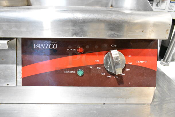 Avantco 177EG16N Stainless Steel Commercial Countertop Electric Powered Flat Top Griddle. 120 Volts, 1 Phase.  - Image 4 of 6
