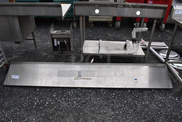 Stainless Steel Shelf. 96x15x10 - Image 1 of 5