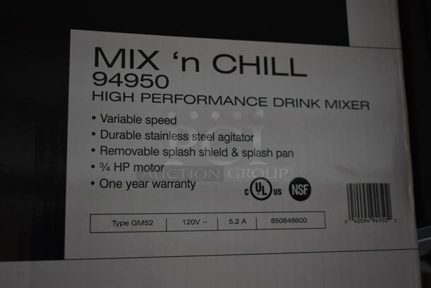 BRAND NEW SCRATCH AND DENT! Hamilton Beach 94950 Metal Commercial Countertop Mix 'N Chill Drink Mixer. 120 Volts, 1 Phase. Tested and Working! - Image 7 of 7