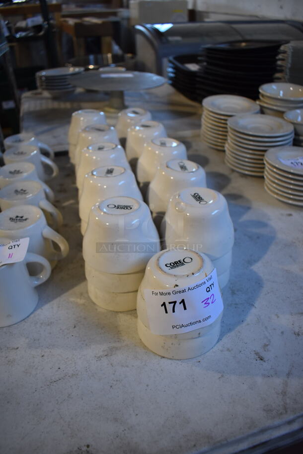 32 White Ceramic Bowls. 4x4x3. 32 Times Your Bid! - Image 3 of 6
