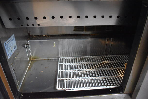 Everest EPBWR2 Stainless Steel Commercial Sandwich Salad Prep Table Bain Marie Mega Top on Commercial Casters. 115 Volts, 1 Phase. 60x36x43.5. Tested and Powers On But Does Not Get Cold - Image 8 of 9