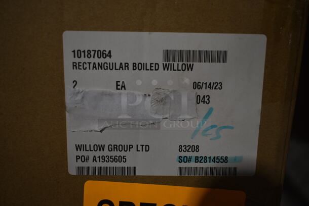 Box of 2 BRAND NEW! Willow Group 83208 Rectangle Willow Bin - Image 6 of 6