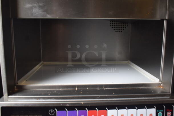 2022 Menumaster OC24HBK Commercial Stainless Steel Electric Countertop Microwave. 208/240V.  - Image 4 of 9