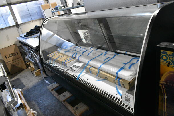 BRAND NEW SCRATCH AND DENT! 2024 True TDM-R-77-GE/GE-B-W Metal Commercial Floor Style Refrigerated Deli / Bakery Display Case Merchandiser. Tested and Working! - Image 3 of 9