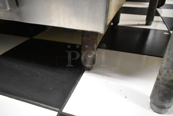Stainless Steel Commercial Table w/ 2 Drawers and Butcher Block Tabletop. (kitchen) - Image 4 of 6