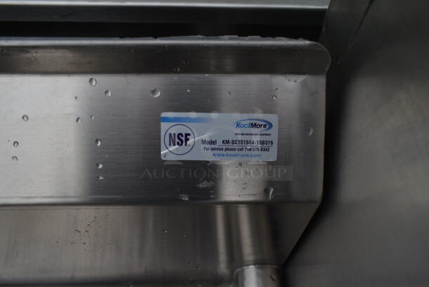BRAND NEW SCRATCH AND DENT! KoolMore KM-SC151514-15B316 Stainless Steel 75 In Three Compartment Commercial Sink, Bowl Size 15x15x14, 16 Gauge Stainless-Steel With 2 Drainboards - Image 8 of 8