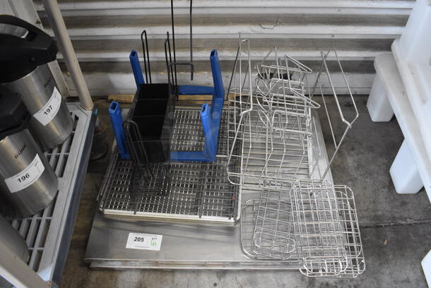 ALL ONE MONEY! Lot of Various Metal Pieces and Racks!