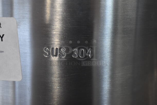 ALL ONE MONEY! Lot of BRAND NEW! Mixer Items; SUS 304 Stainless Steel Mixing Bowl, Whisk, Dough Hook and Paddle Attachment. Appears to be 30 Quart. - Image 5 of 9