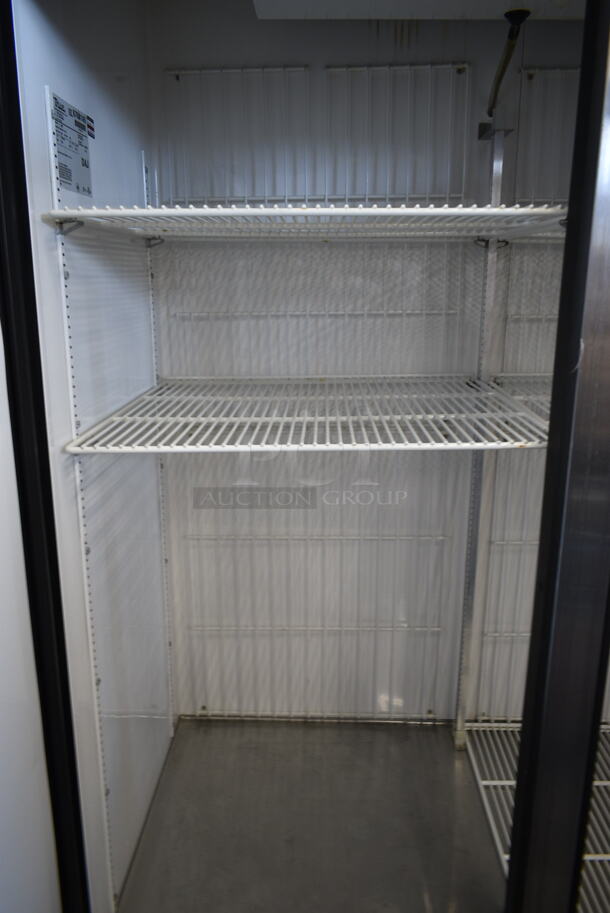 True T-49F Stainless Steel Commercial 2 Door Reach In Freezer w/ Poly Coated Racks on Commercial Casters. 115 Volts, 1 Phase. Tested and Powers On But Does Not Get Cold - Image 4 of 5