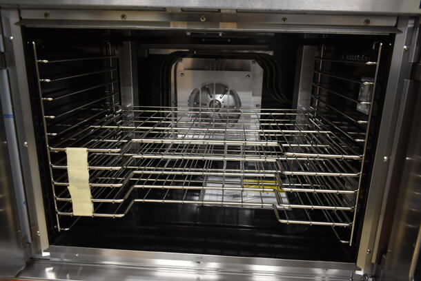 2 BRAND NEW SCRATCH AND DENT! Vulcan VC5ED ENERGY STAR Stainless Steel Commercial Electric Powered Full Size Convection Oven w/ View Through Doors, Metal Oven Racks and Thermostatic Controls. 240 Volts, 3/1 Phase. 2 Times Your Bid! - Image 7 of 9
