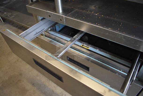 Delfield Stainless Steel Commercial 6 Drawer Chef Base on Commercial Casters. 123x36x38. Tested and Working! - Image 6 of 7