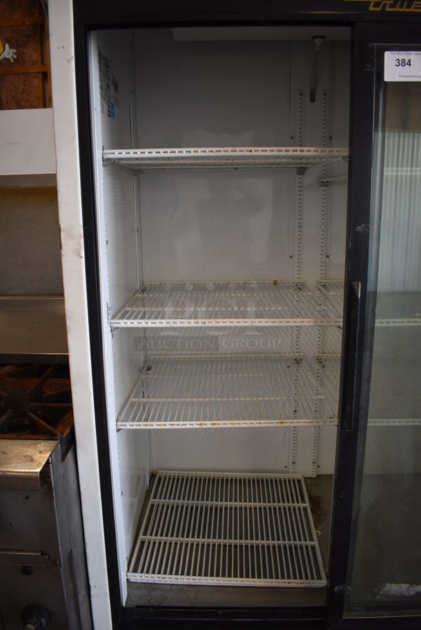 2012 True GDM-41 ENERGY STAR Metal Commercial 2 Door Reach In Cooler Merchandiser w/ Poly Coated Racks. 115 Volts, 1 Phase. 47x30x79. Tested and Powers On But Does Not Get Cold - Image 7 of 9