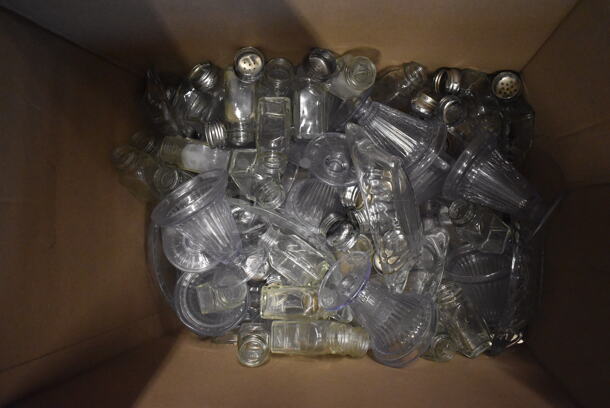 ALL ONE MONEY! Lot of Various Salt Shakers and Glasses