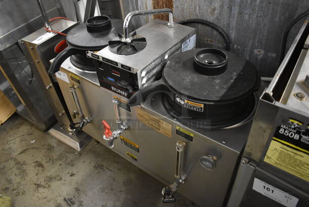 BUNN U3 S.S. Commercial Stainless Steel Countertop Low Volume Brewer Coffee Urn With 2 Brewers.  120/240V, 1 Phase.  - Image 3 of 6