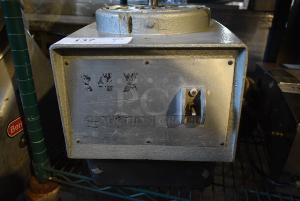 Robot Coupe R4X Metal Commercial Countertop Food Processor Base. Tested and Does Not Power On - Image 2 of 6