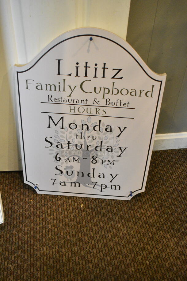 2 Various Signs. Includes 13x1x78, 18x1x24. 2 Times Your Bid! (secondary dining room) - Image 2 of 3