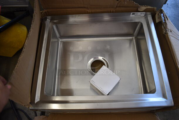 BRAND NEW IN BOX! John Boos Model EMS-2016-6 Stainless Steel Commercial Single Bay Drop In Sink. 25x20x12