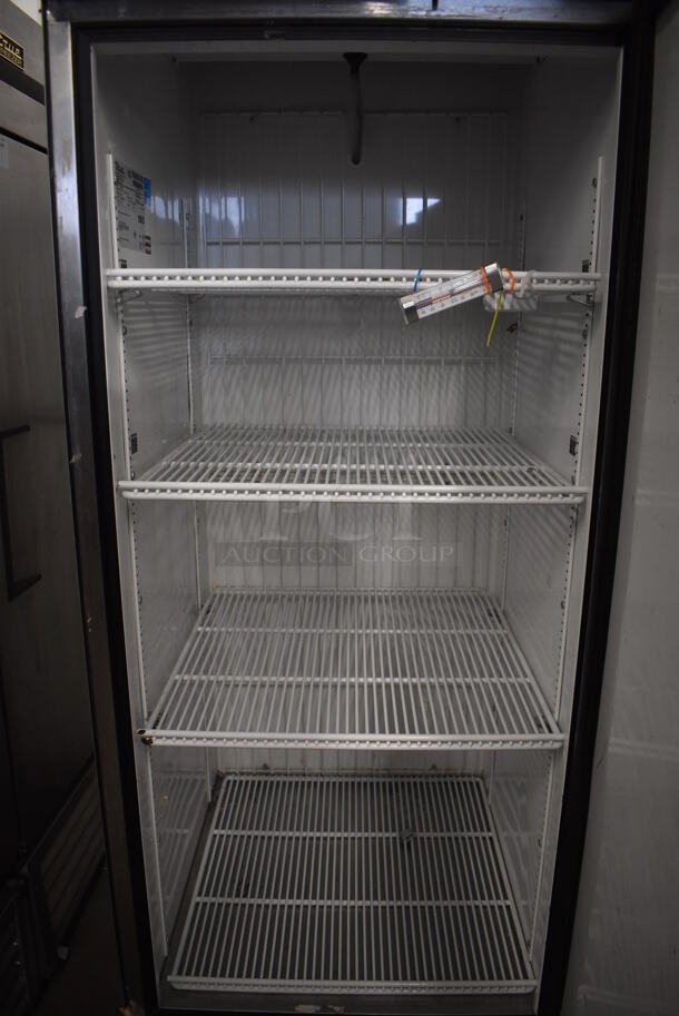 2013 True T-23F ENERGY STAR Stainless Steel Commercial Single Door Reach In Freezer w/ Poly Coated Racks on Commercial Casters. 115 Volts, 1 Phase. 27x30x83.5. Tested and Working! - Image 5 of 6