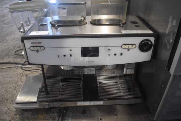 2018 Schaerer M 03 Commercial Stainless Steel Electric Countertop 2 Group Barista With 2 Portafilters. 208-240V. 